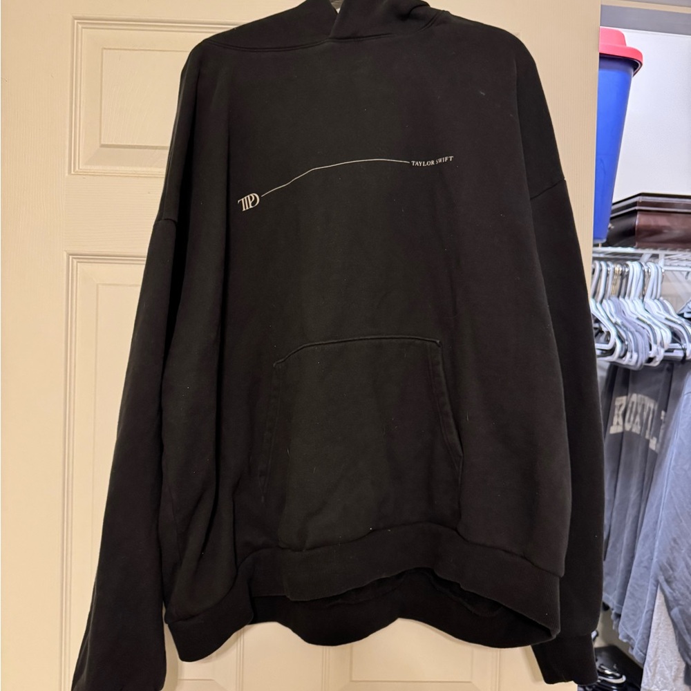 Taylor Swift TTPD Black Hoodie